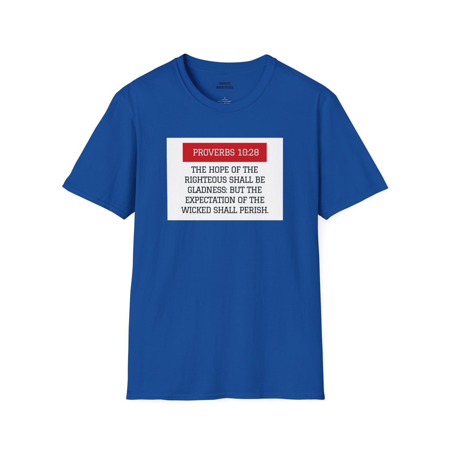 Unisex Proverbs 10:28 Tee