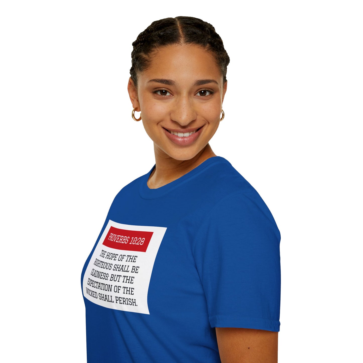 Unisex Proverbs 10:28 Tee