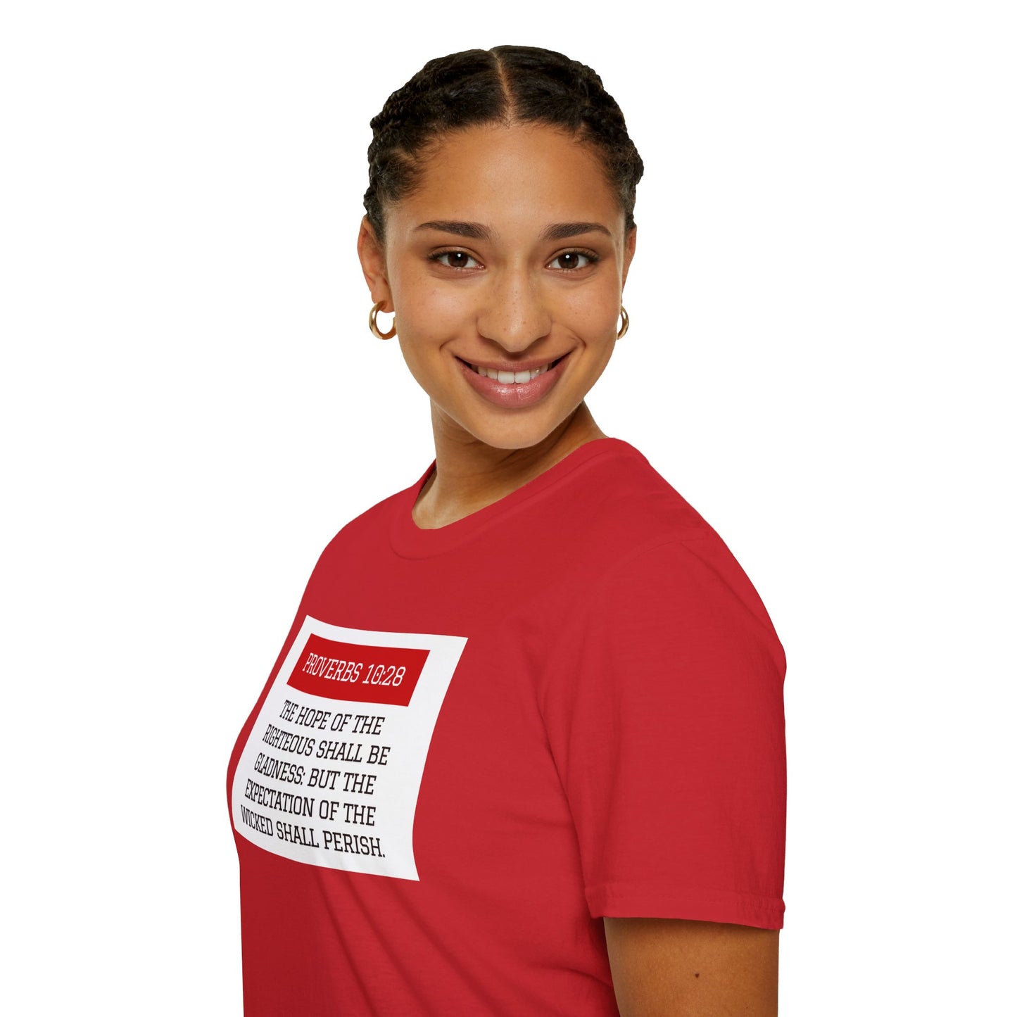 Unisex Proverbs 10:28 Tee