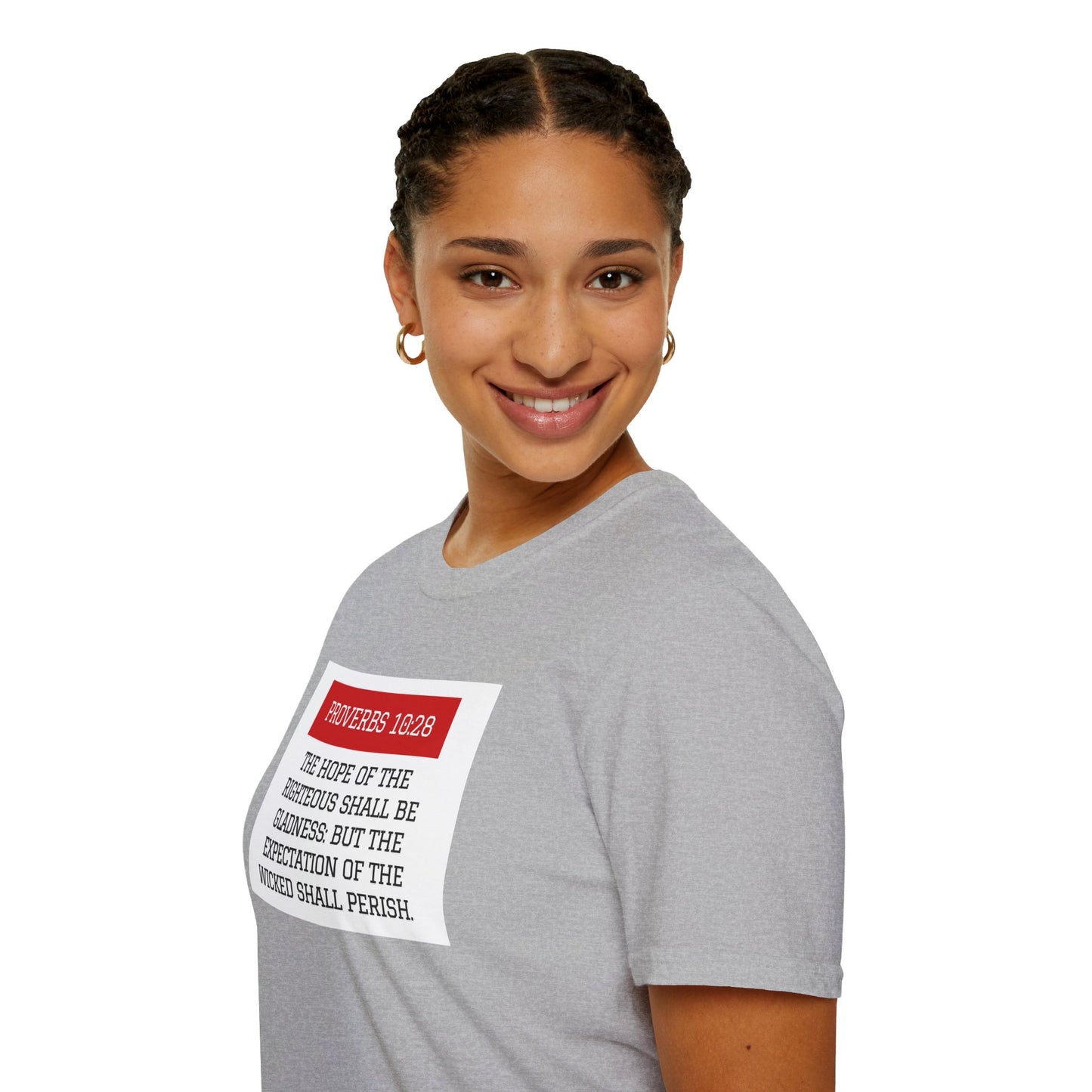 Unisex Proverbs 10:28 Tee
