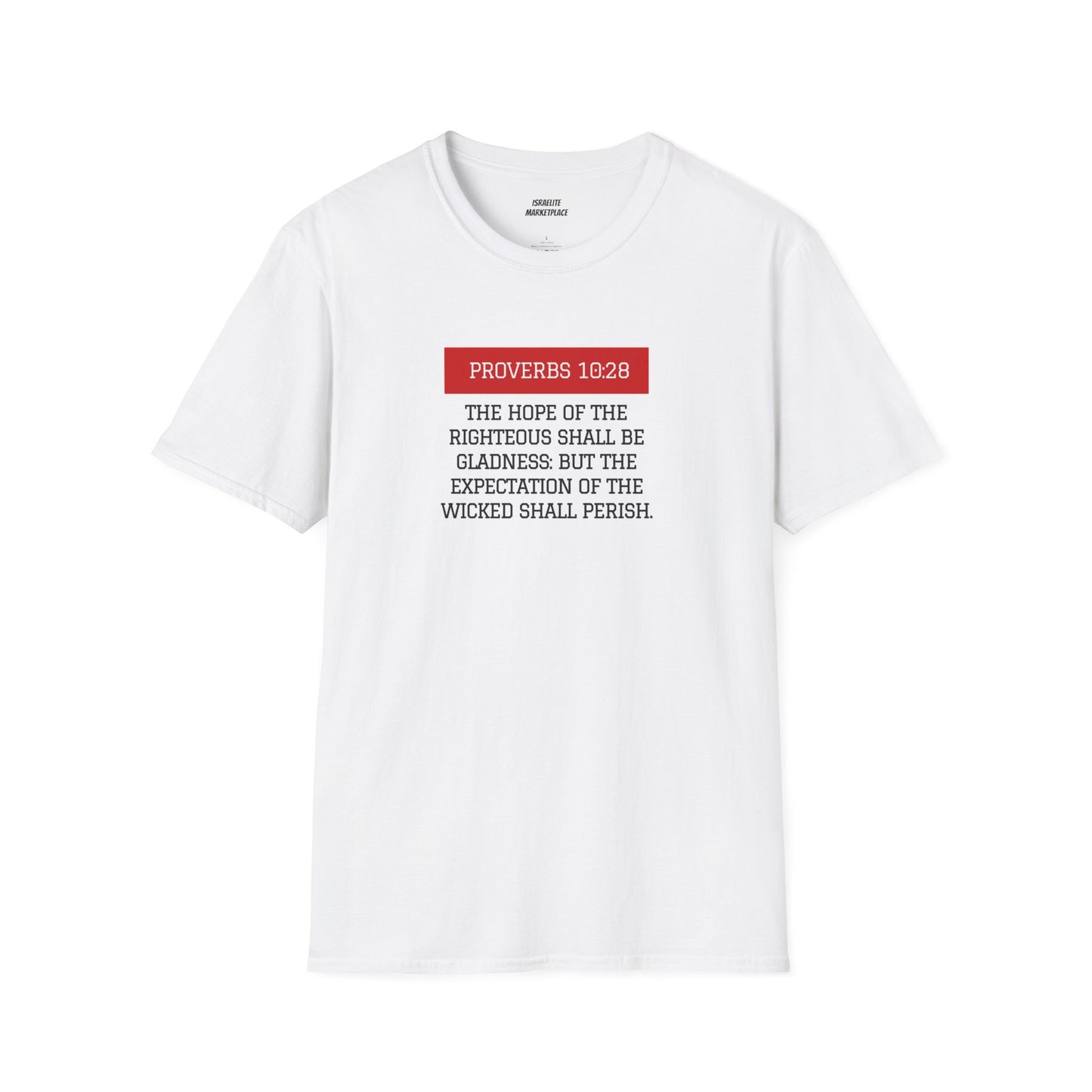 Unisex Proverbs 10:28 Tee