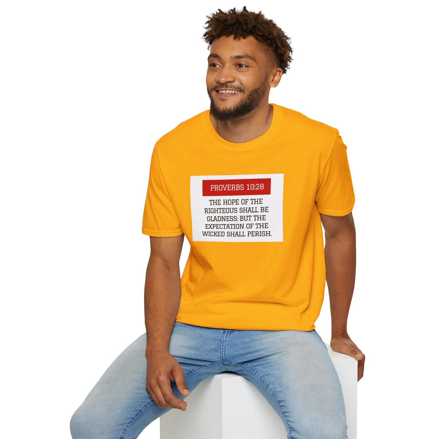 Unisex Proverbs 10:28 Tee
