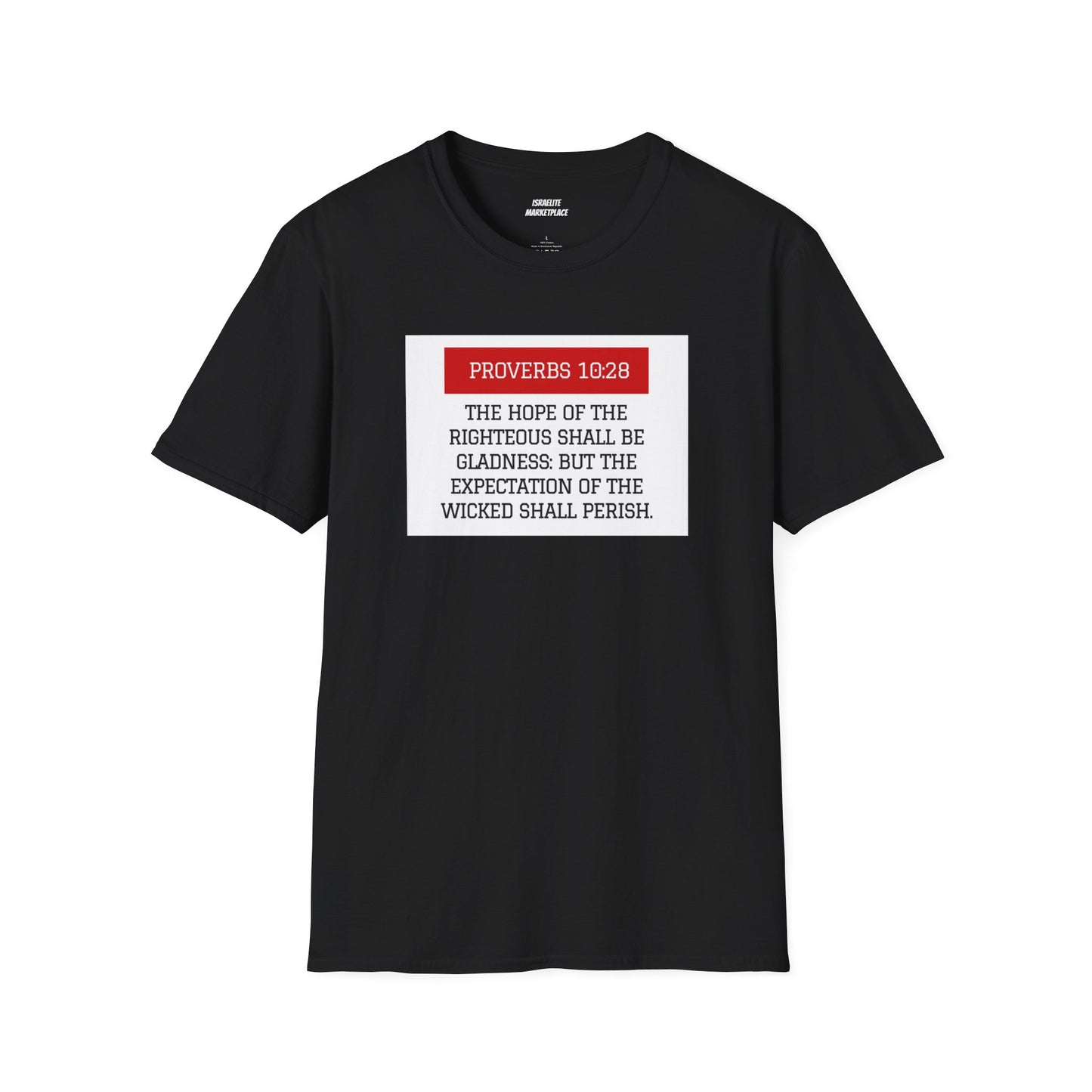 Unisex Proverbs 10:28 Tee