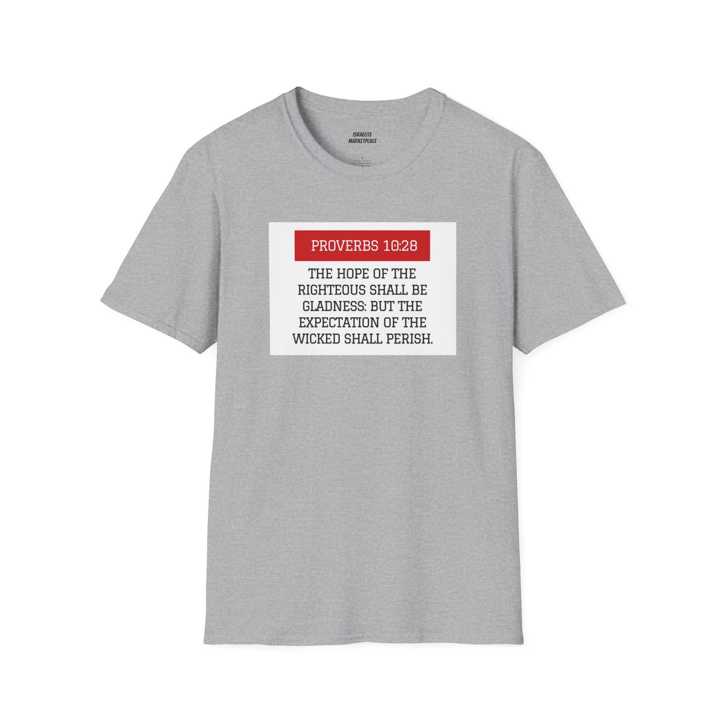 Unisex Proverbs 10:28 Tee