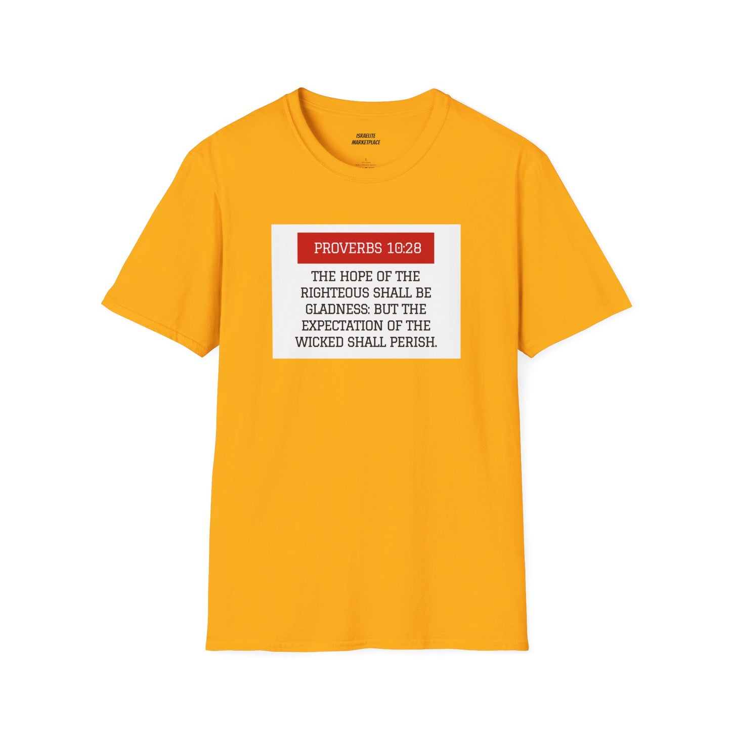 Unisex Proverbs 10:28 Tee