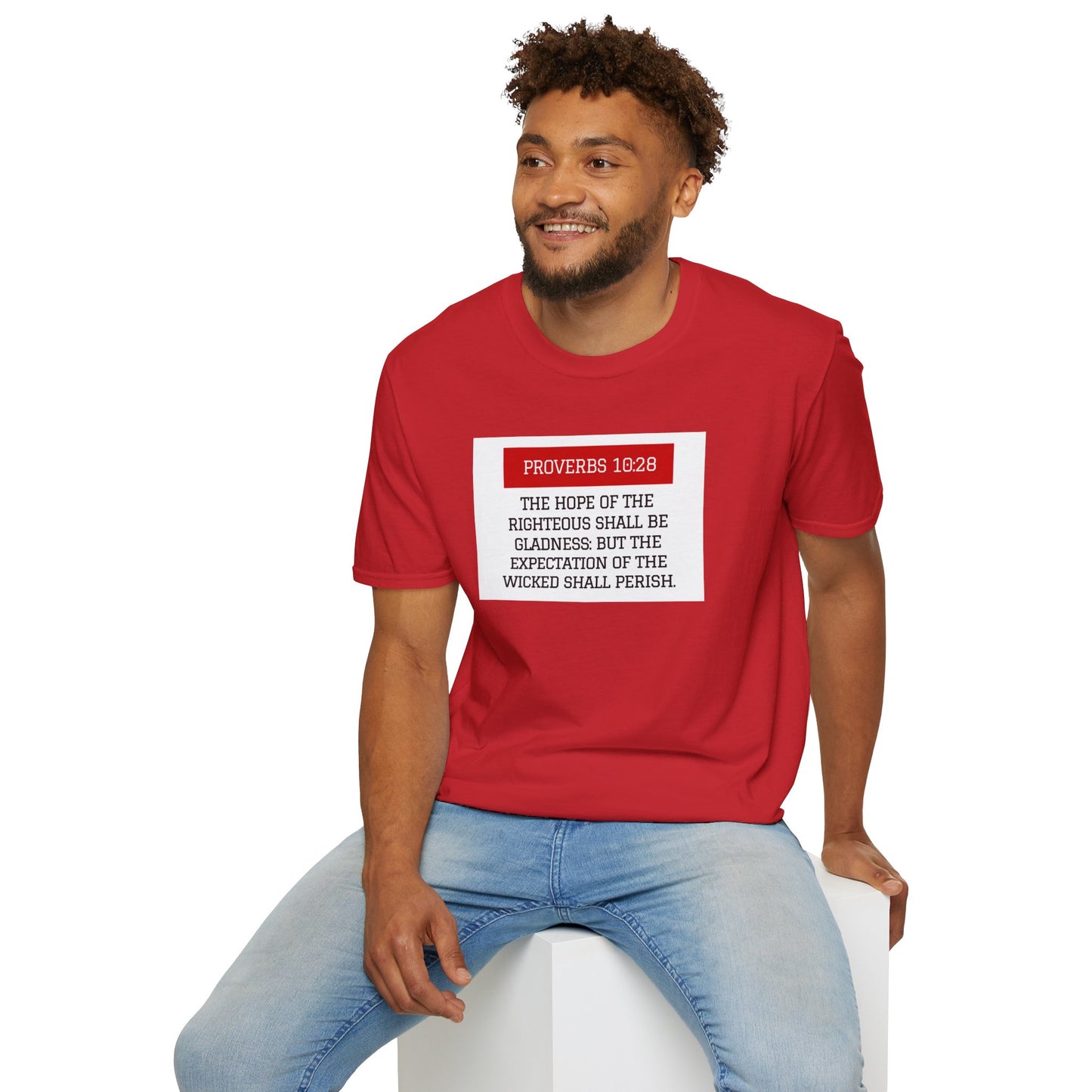 Unisex Proverbs 10:28 Tee
